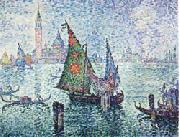 Paul Signac The Green Sail,Venice oil painting picture wholesale